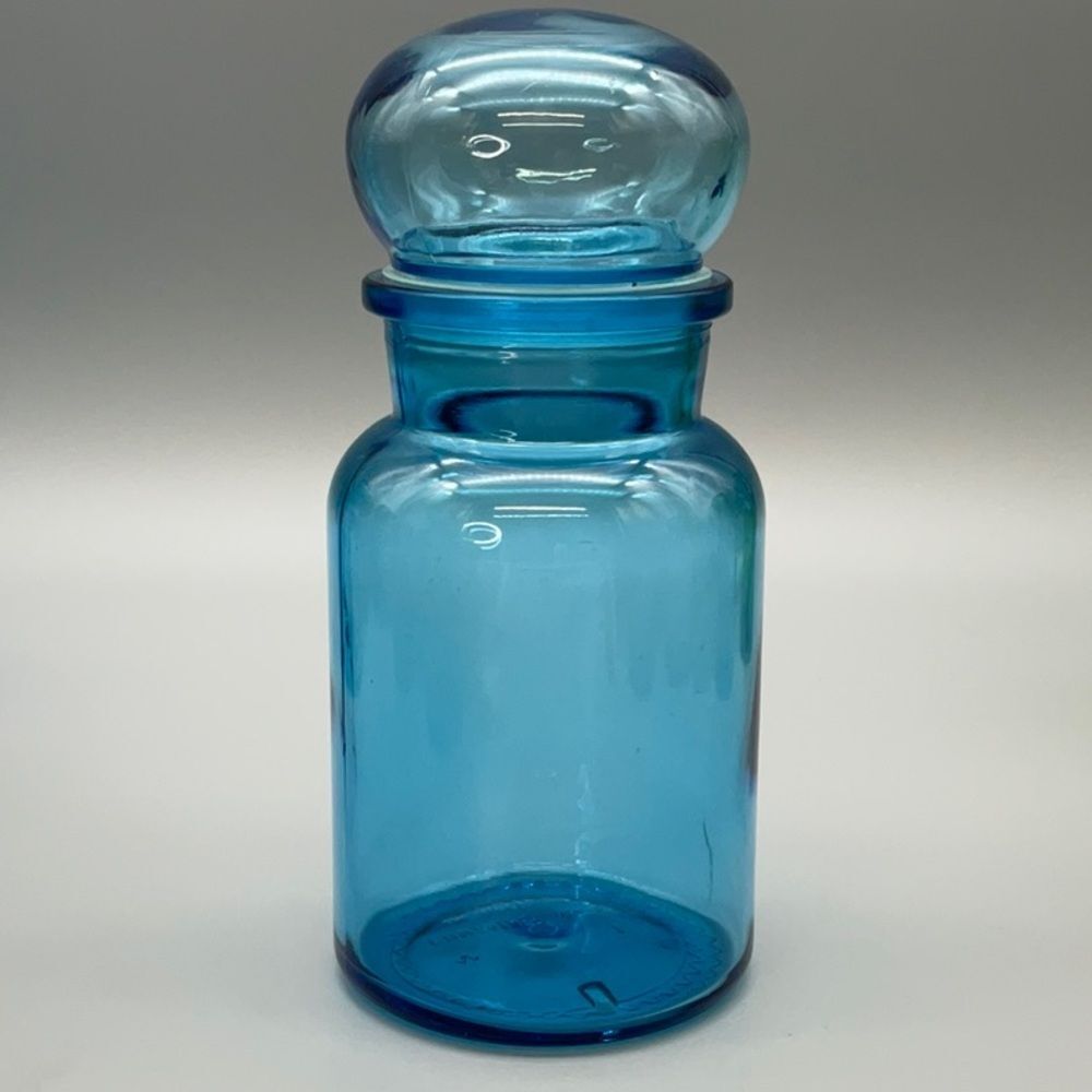 Vintage Apothecary Domed Lid Storage Jar Large Jar Made in Belgium  MCM